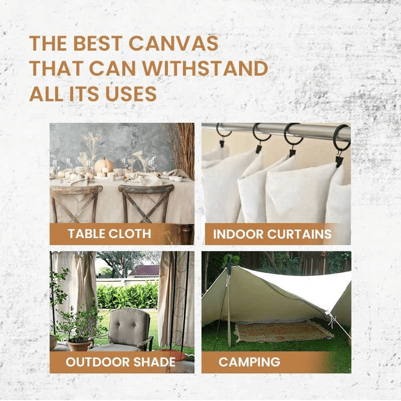 Canvas Drop Cloth (4x5 ft, 4-Pack) – Heavy Duty Cotton Blend