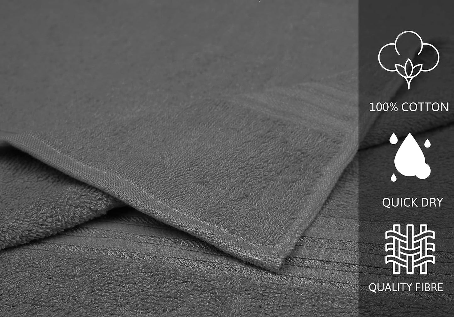 Multicolor Bath Towels (27 x 54 Inches) – 100% Cotton | 500 GSM
