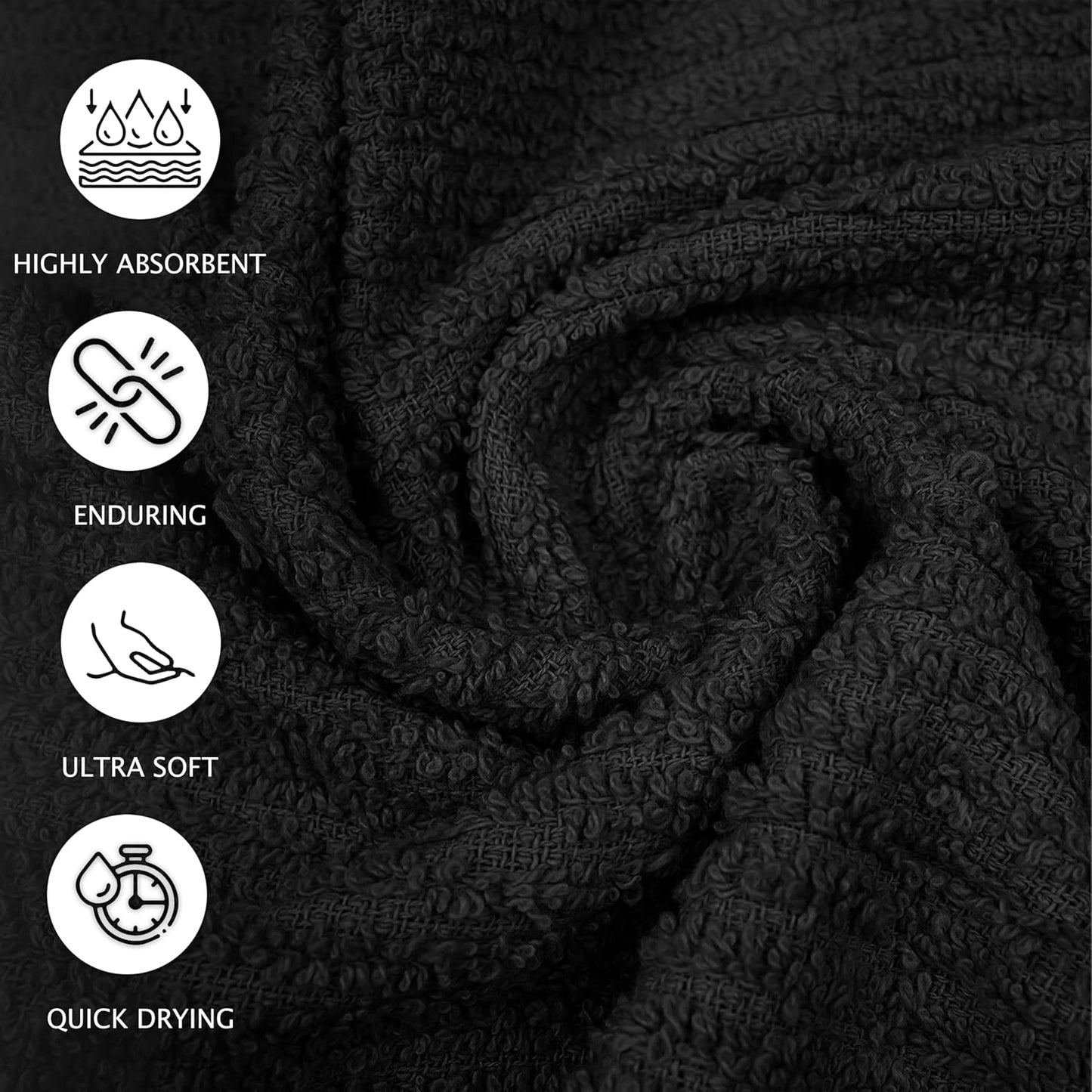 Bar Mop Towels Grey – 16" x 19" | 100% Ring-Spun Cotton | 32 Oz per Dzn