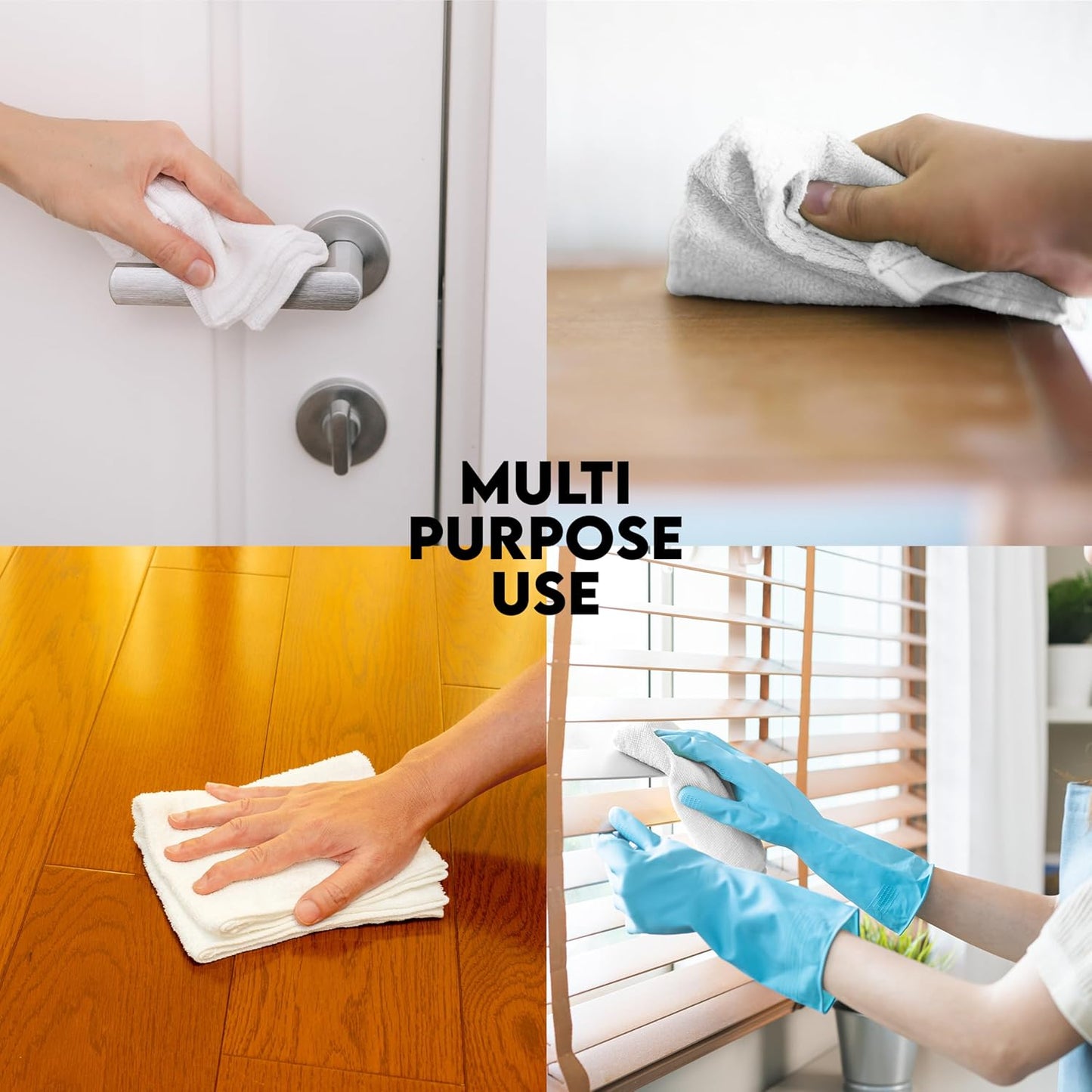 Cotton Terry Cleaning Towels – 12" x 12" | 100% Cotton | 18 oz per dzn (Pack of 100)