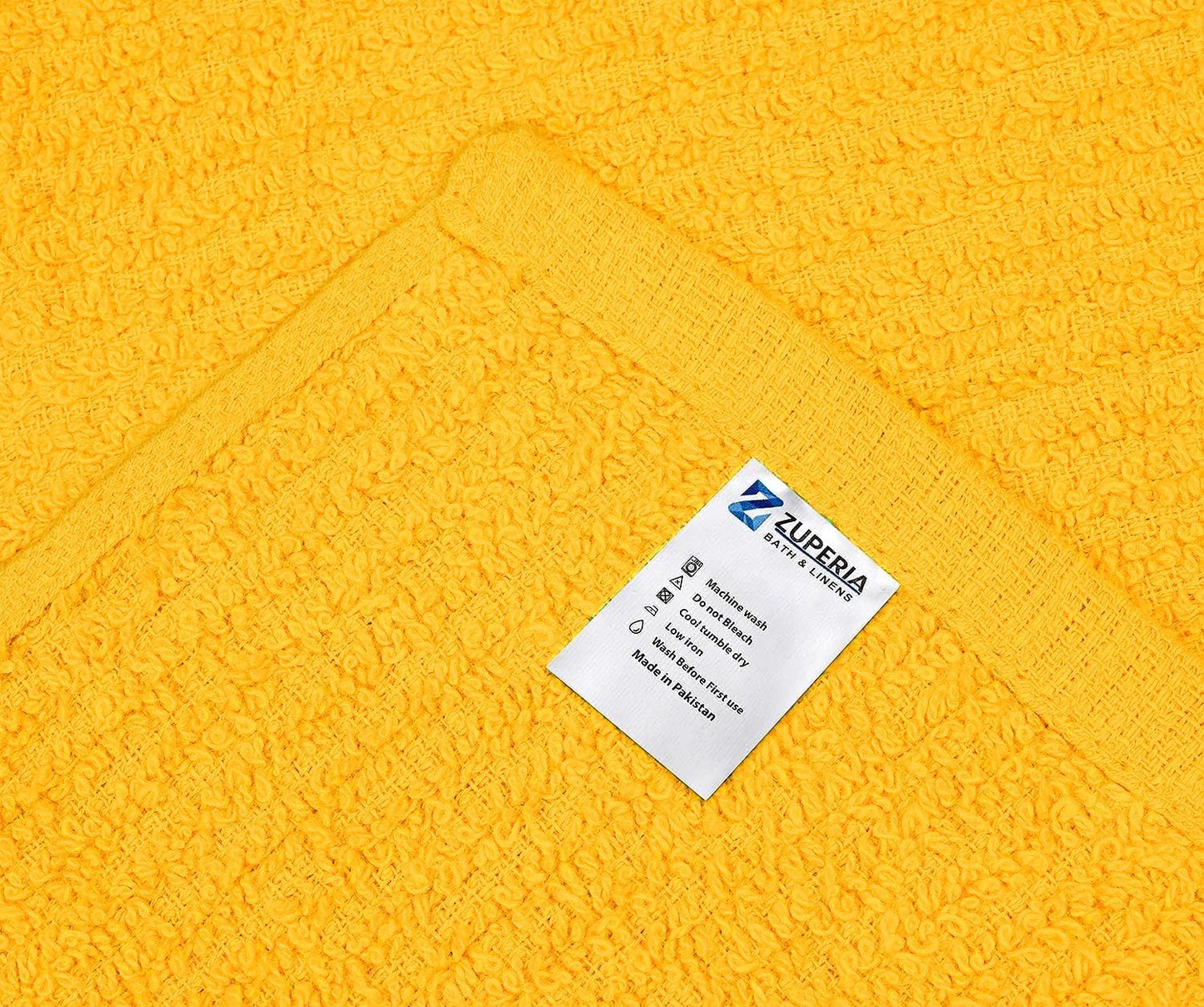 Bar Mop Towels Yellow – 16" x 19" | 100% Ring-Spun Cotton | 32 Oz per Dzn