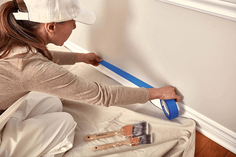 Canvas Drop Cloth (4x5 ft, 4-Pack) – Heavy Duty Cotton Blend