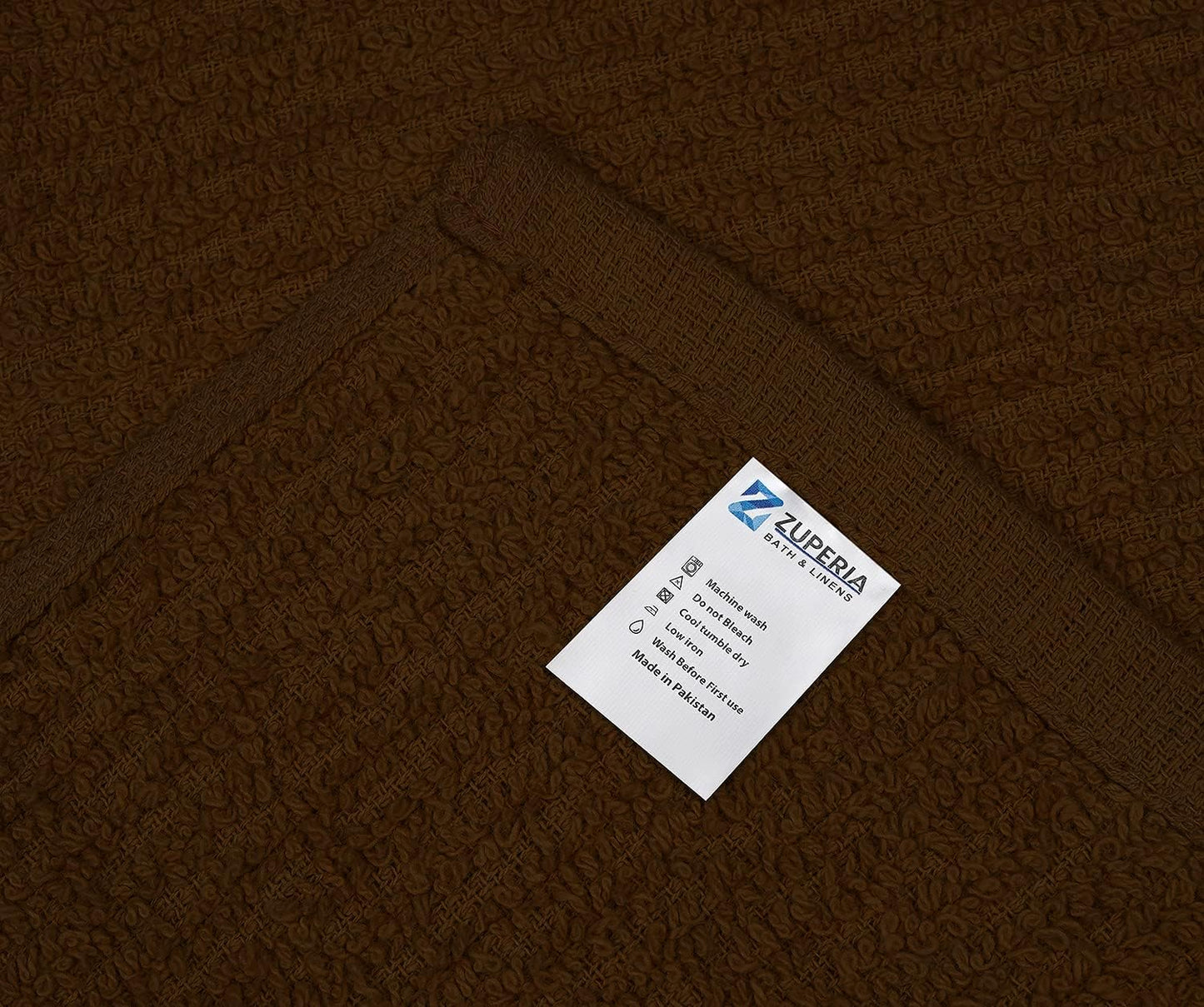 Bar Mop Towels Brown – 16" x 19" | 100% Ring-Spun Cotton | 32 Oz per Dzn
