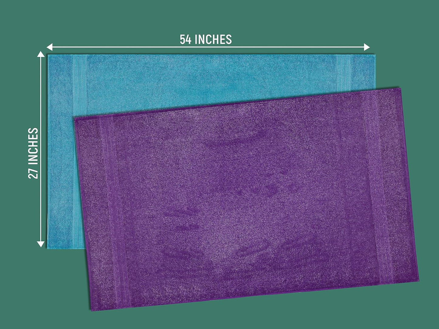 Bath Towels (27 x 54 Inches) – 100% Cotton | 500 GSM | Pack of 8