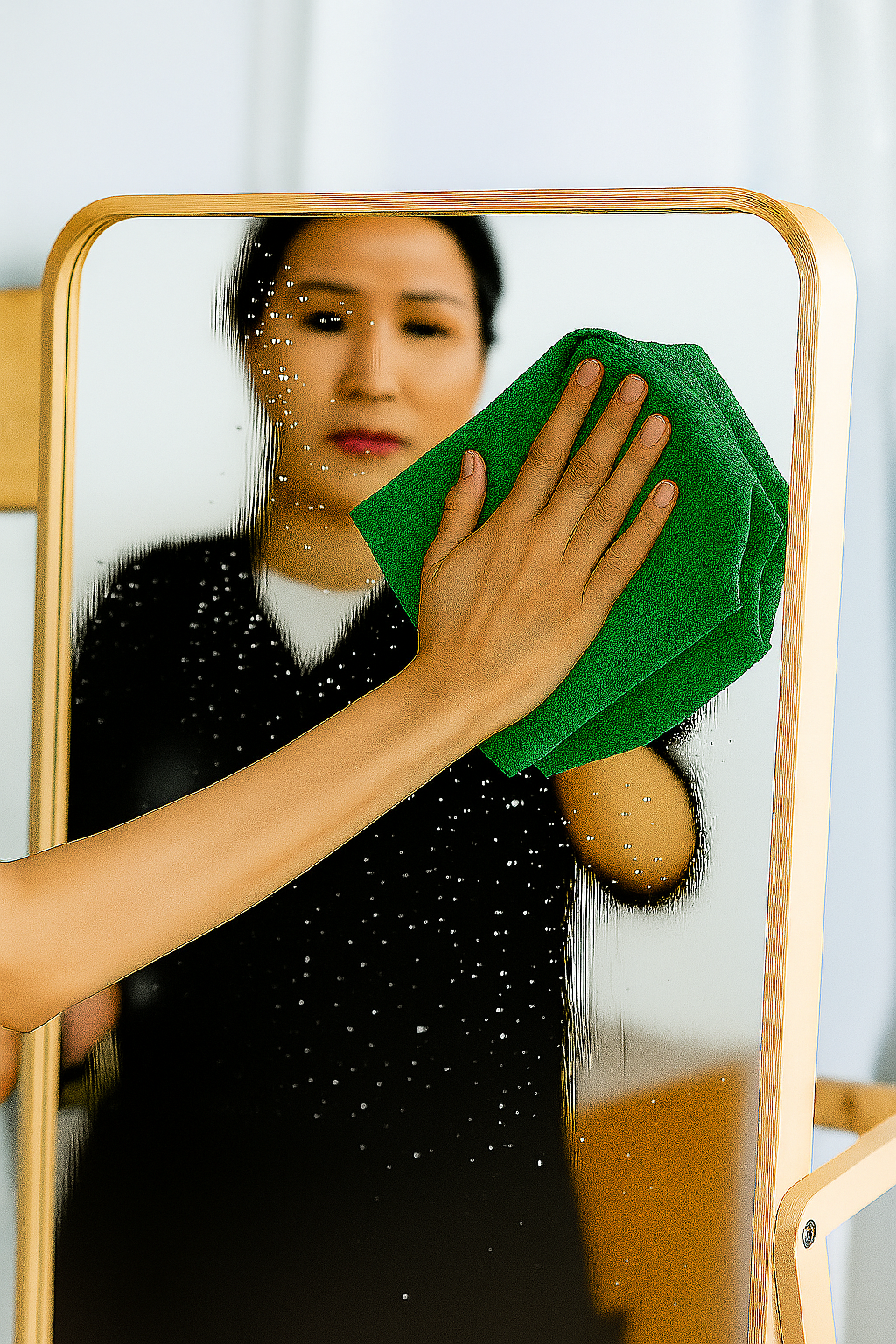 Bulk 16x27 Premium Microfiber Hand Towels - 370 GSM - Pack of 12 |Green|