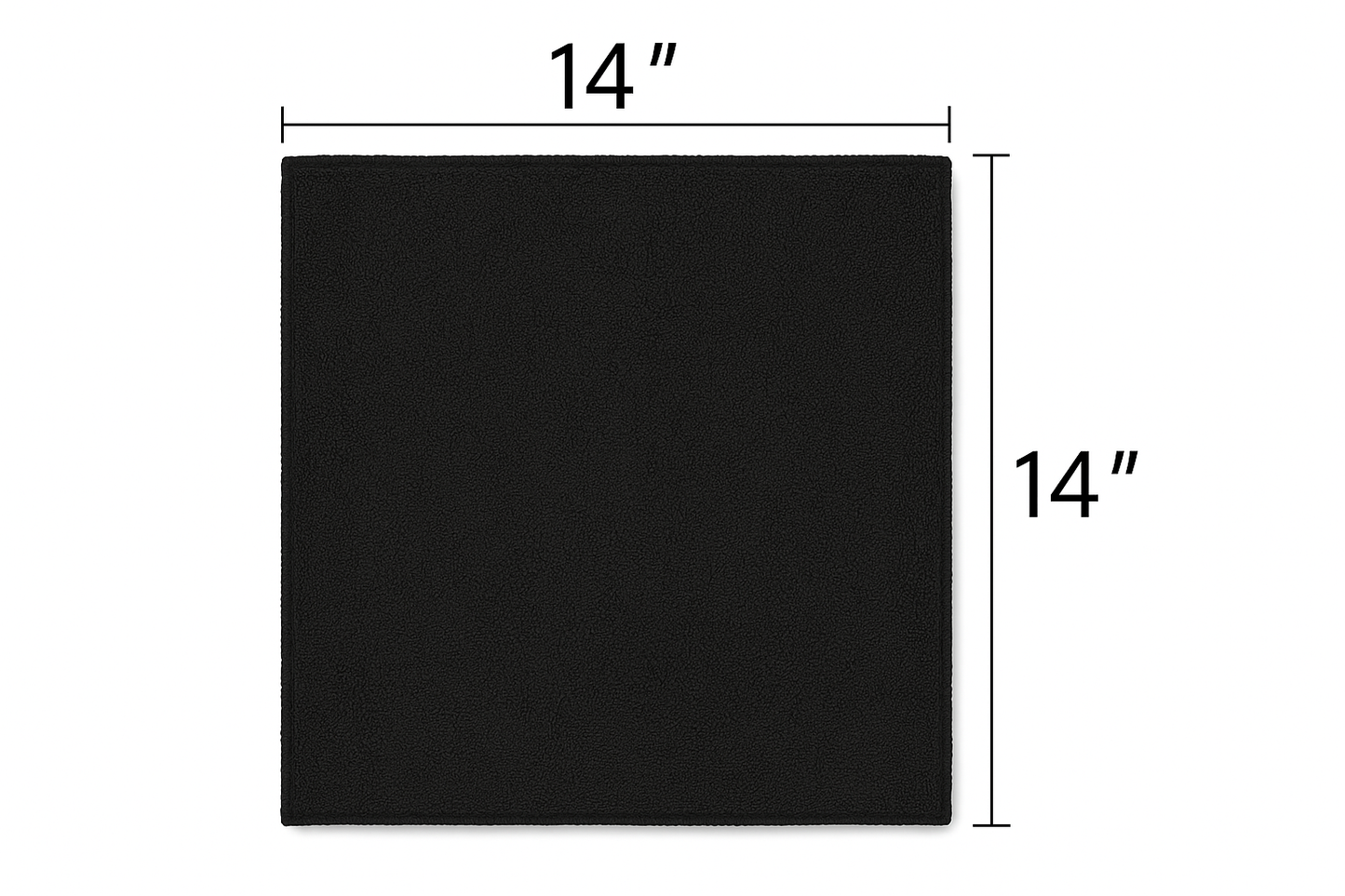 14x14 Microfiber Cleaning Towels – 50 Pack |Black|