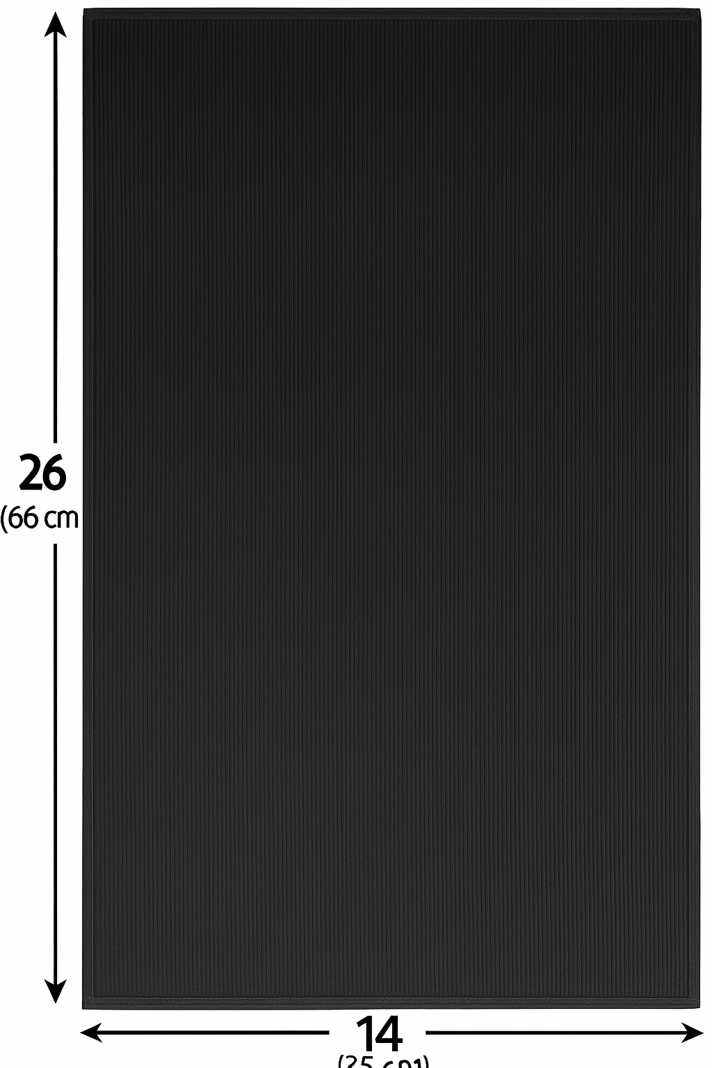 Premium 14x26 Microfiber Hand Towel with Border - 350 GSM| Pack of 12 | Black