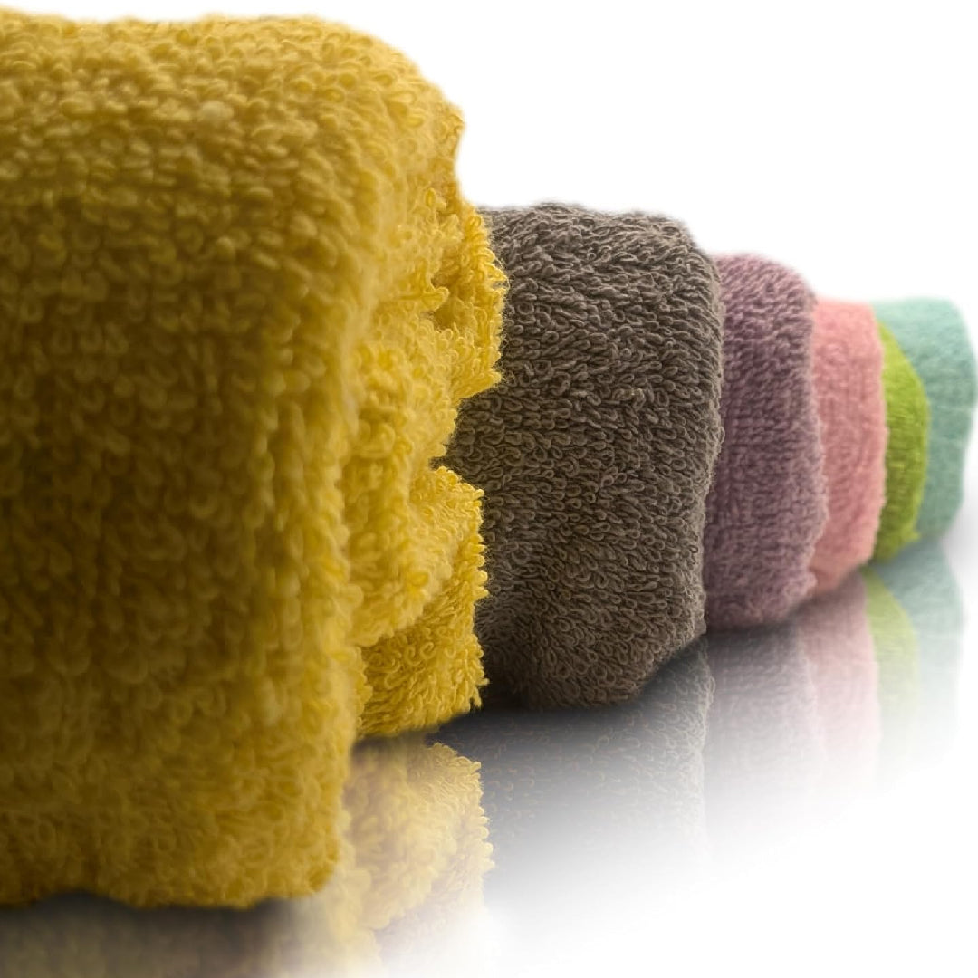 Mulitcolor Bath Towels (30x60Inches) – 100% Cotton | 500 GSM | Pack of 6