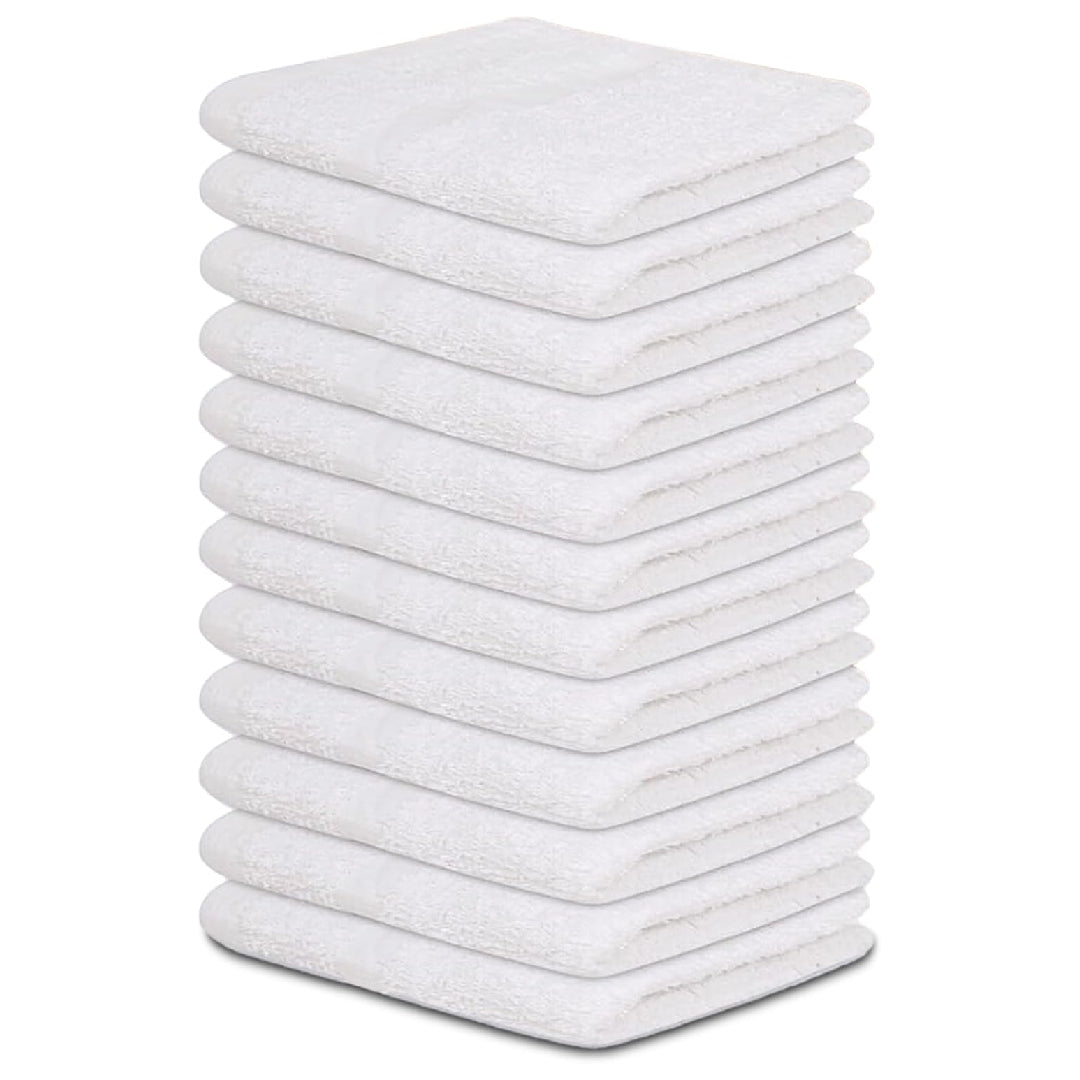 Commercial Hand Towels White – 100% Cotton | 16" x 27"| 3Lbs/Dzn
