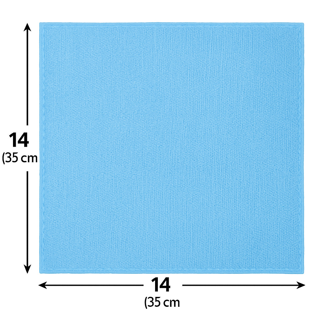 14x14 Microfiber Towels – Finished Edges - 250 GSM - 600 Pcs Pack |Royal Blue|