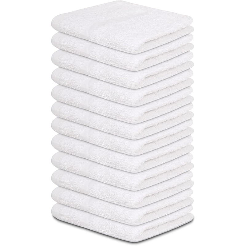 Cotton Wash Cloths (12x12 Inches) - | 100% Cotton | 1Lbs per Dzn