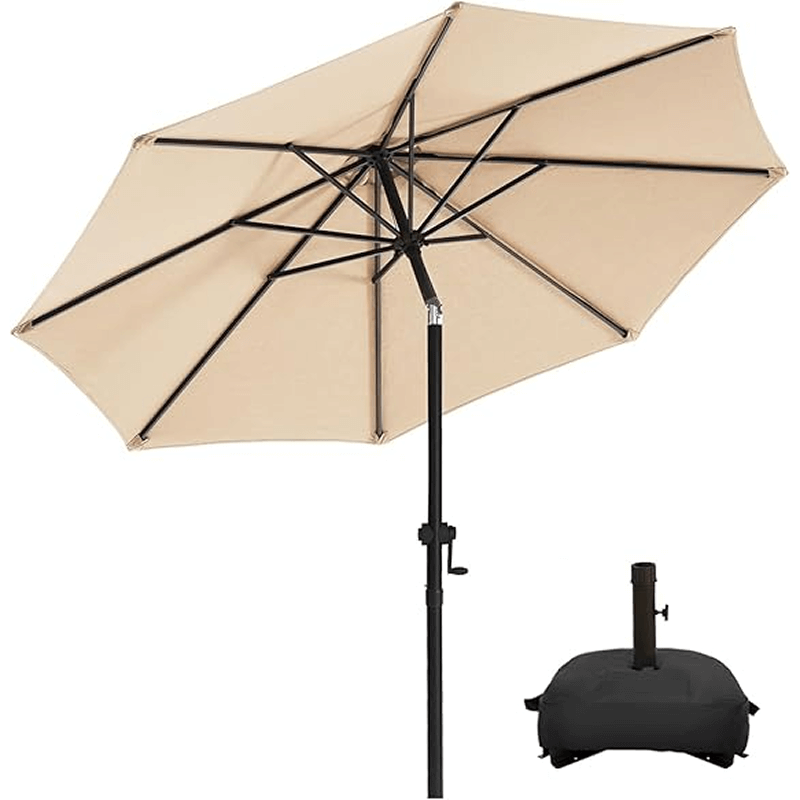 4-Piece 200lb Capacity Heavy-Duty Cantilever Offset Patio Umbrella Stand