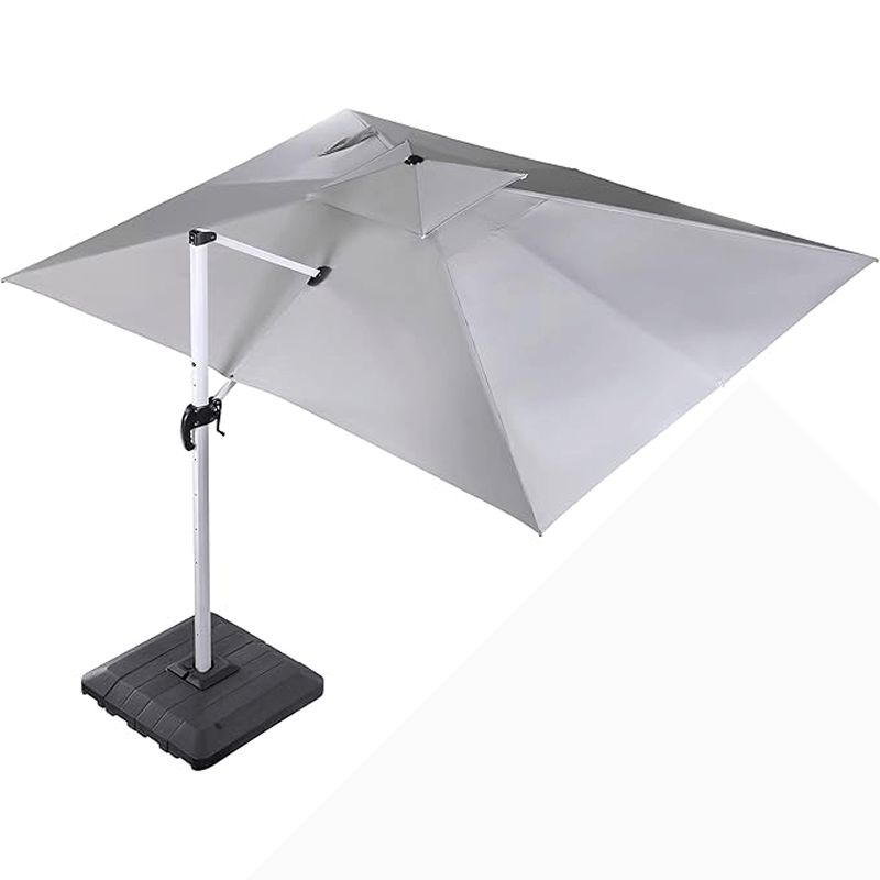 10x13 ft Cantilever Patio Umbrella - Light Grey