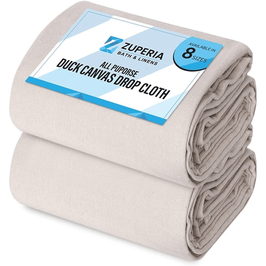 canvas drop cloth 4x5 ft 2-pack for painting and DIY