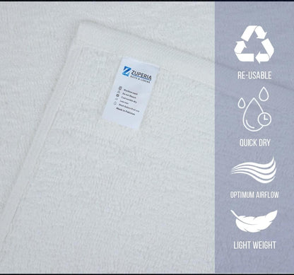 Commercial Hand Towels White – 100% Cotton | 16" x 27"| 3Lbs/Dzn