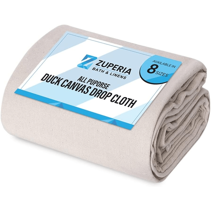  heavy‑duty canvas drop cloth 4x50 ft for painting