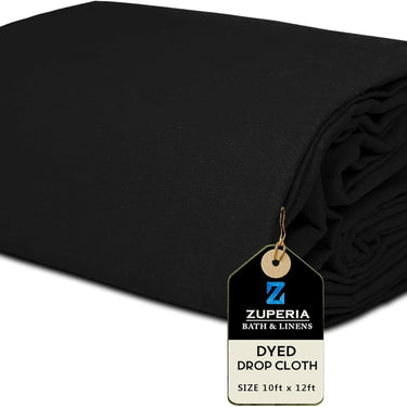 ZUPERIA Dyed Canvas Drop Cloth for Painting