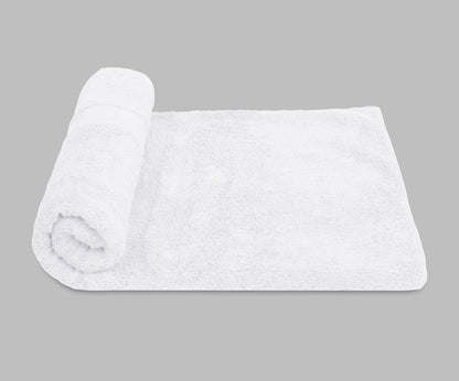 White Bath Towels (30 x 60 Inches) – 100% Ring-Spun Cotton | 500 GSM | Pack of 4