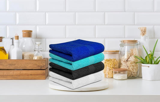 Premium Ribbed Bar Mops Plain Multi – | 100% Cotton | 12" x 12" | 20 Oz per Dzn