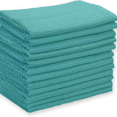 Bar Mop Kitchen Towels - 12 Pack (16x19), 100% Cotton, Super Absorbent Dish & Kitchen Towels