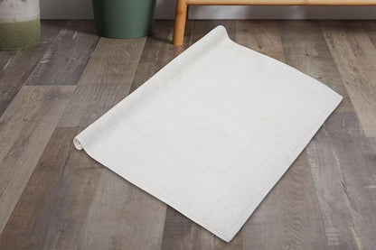 ZUPERIA White Bath Mats – 20" x 30" | 100% Cotton | 645 GSM