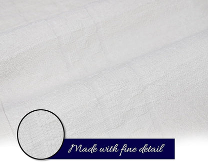 White Bath Towels (30x54 Inches) – 100% Cotton | 450 GSM | Pack of 7
