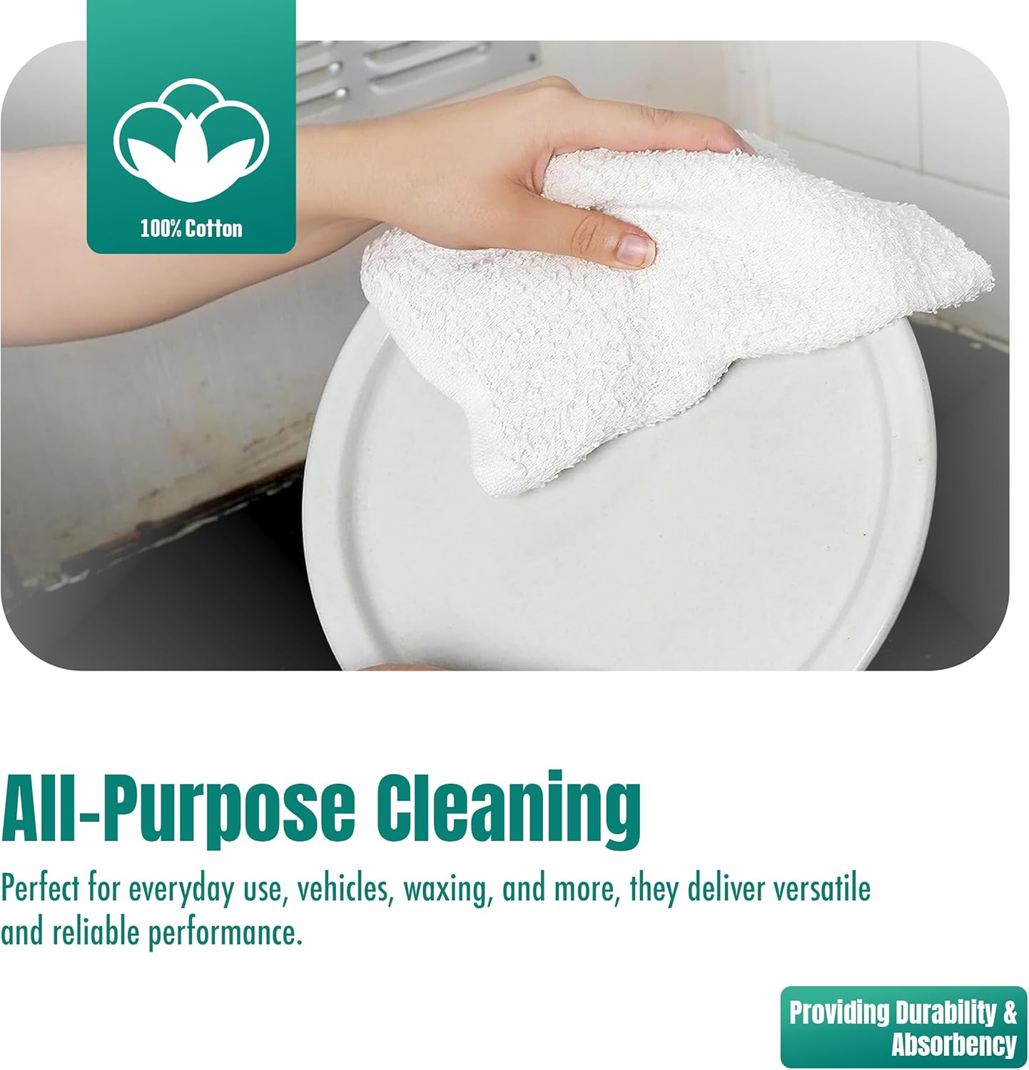 100% Cotton Terry Towels – 14" x 17" | 23 Oz per Dzn