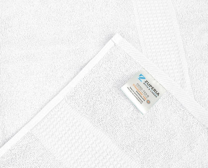 White Bath Towels (30 x 60 Inches) – 100% Ring-Spun Cotton | 500 GSM | Pack of 4
