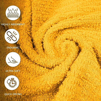 Bar Mop Towels Yellow – 16" x 19" | 100% Ring-Spun Cotton | 32 Oz per Dzn