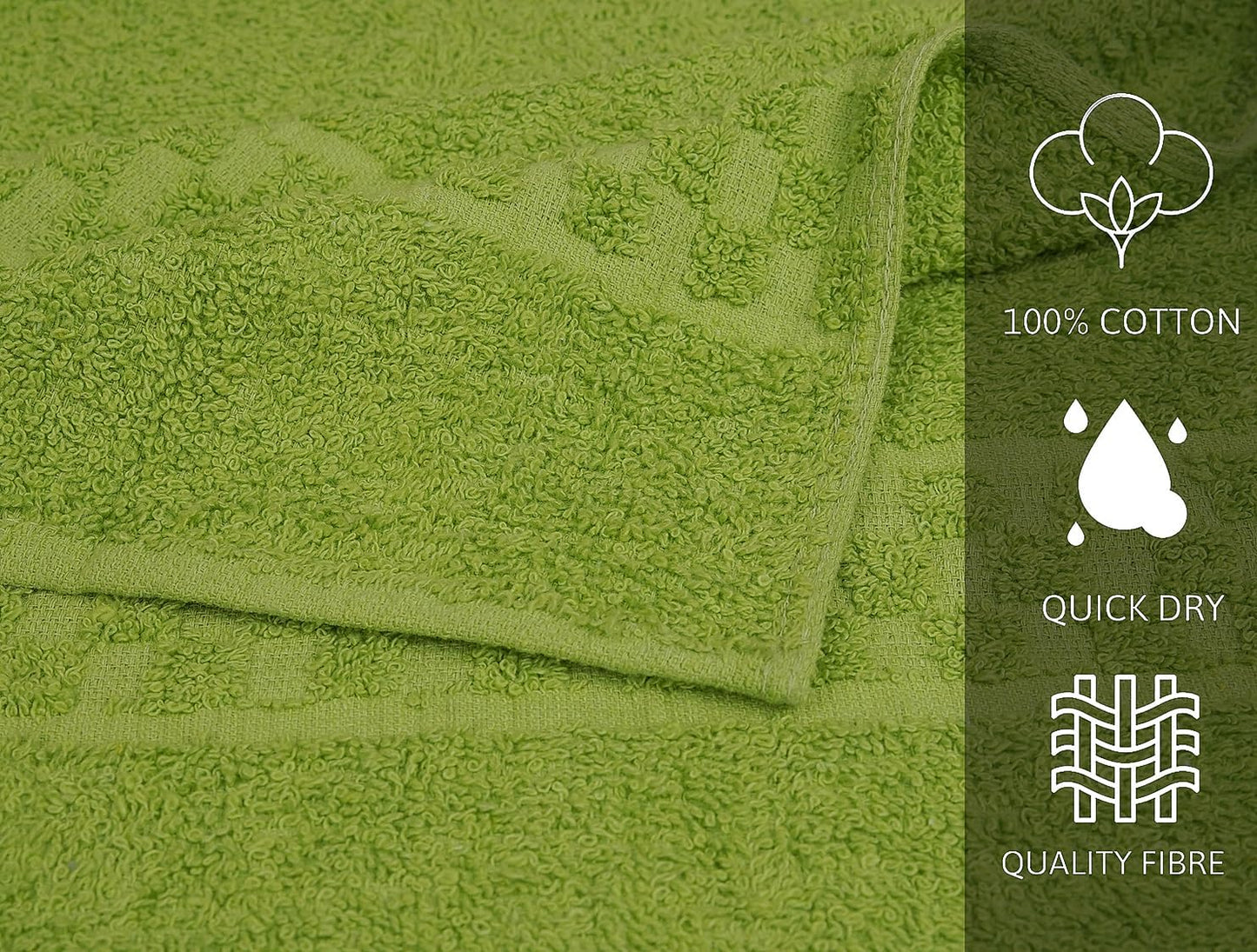 Multicolor Bath Towels (30x54 Inches) – 100% Cotton | 450 GSM | Pack of 7