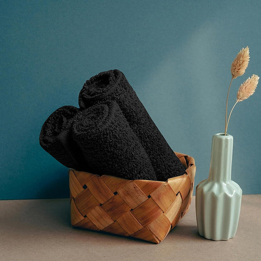 Bar Mop Towels Black – 16" x 19" | 100% Ring-Spun Cotton | 32 Oz per Dzn