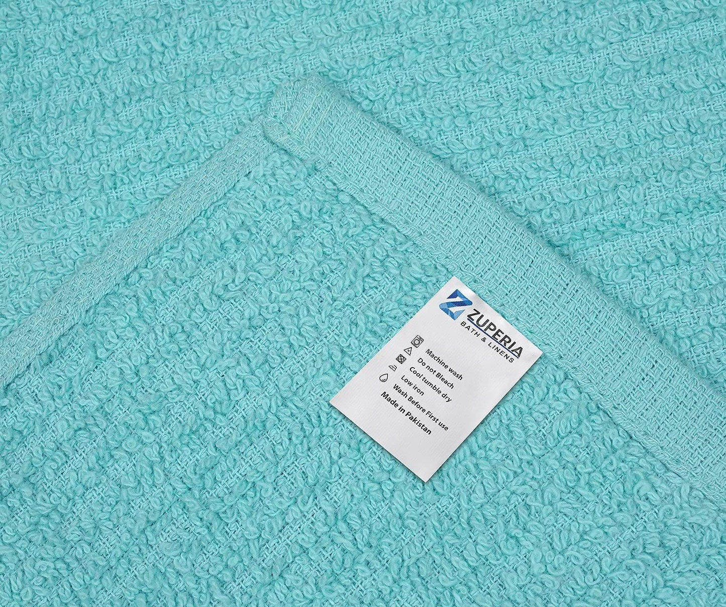 Bar Mop Towels Aqua – 16" x 19" | 100% Ring-Spun Cotton | 32 Oz per Dzn