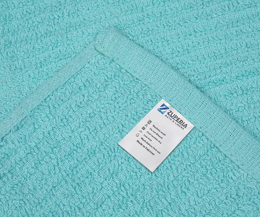 Bar Mop Towels Aqua – 16" x 19" | 100% Ring-Spun Cotton | 32 Oz per Dzn