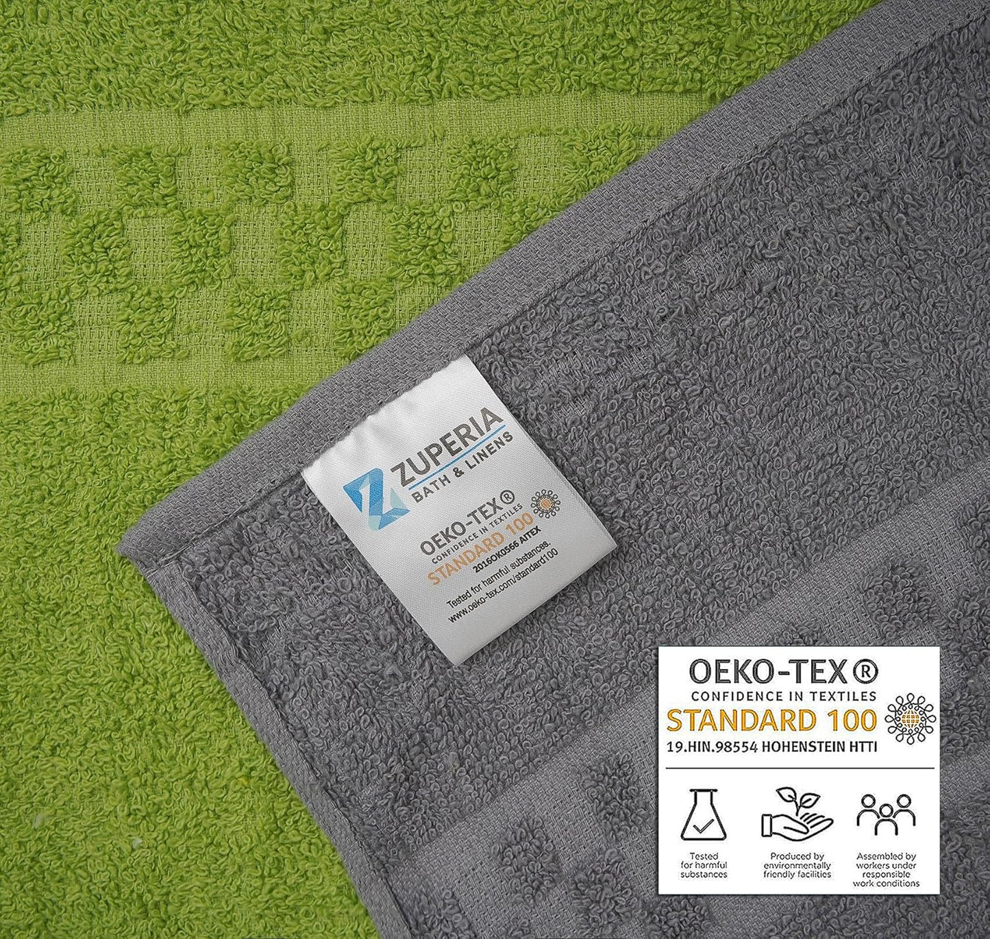 Multicolor Bath Towels (30x54 Inches) – 100% Cotton | 450 GSM | Pack of 7