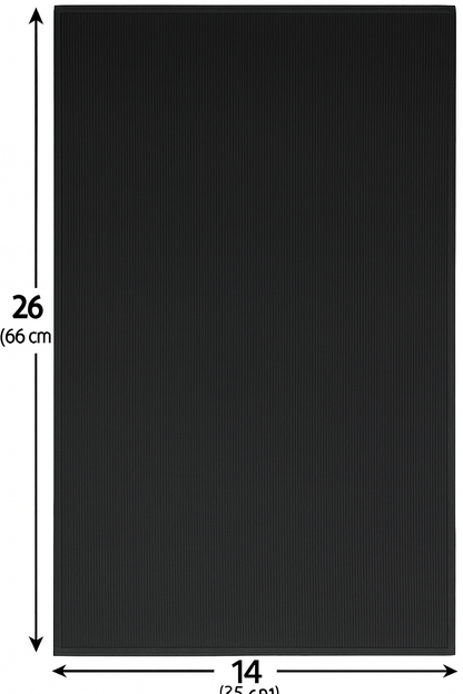 Premium 14x26 Microfiber Hand Towel with Border - 350 GSM| Pack of 12 | Black