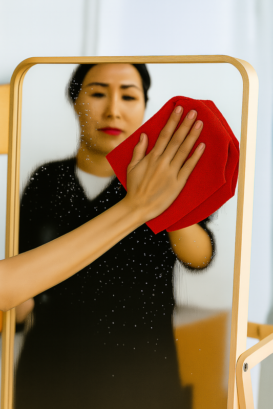 Bulk 16x27 Premium Microfiber Hand Towels - 370 GSM - Pack of 12 |Red|