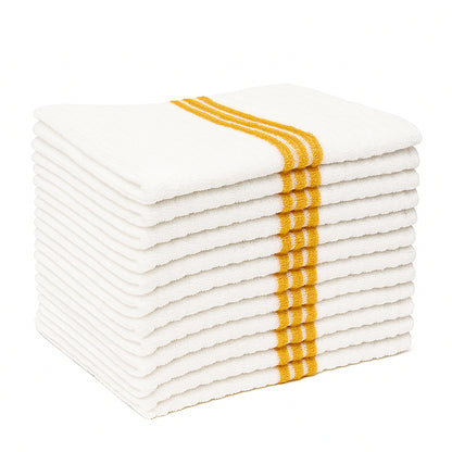 14"x17" Microfiber Bar Mop Towel – Pack of 36 - 290 GSM |Gold|