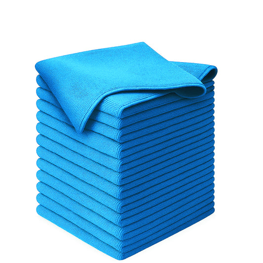 Bulk 16x16 Microfiber Towels -GSM 280 |Light Blue| 500 PCS