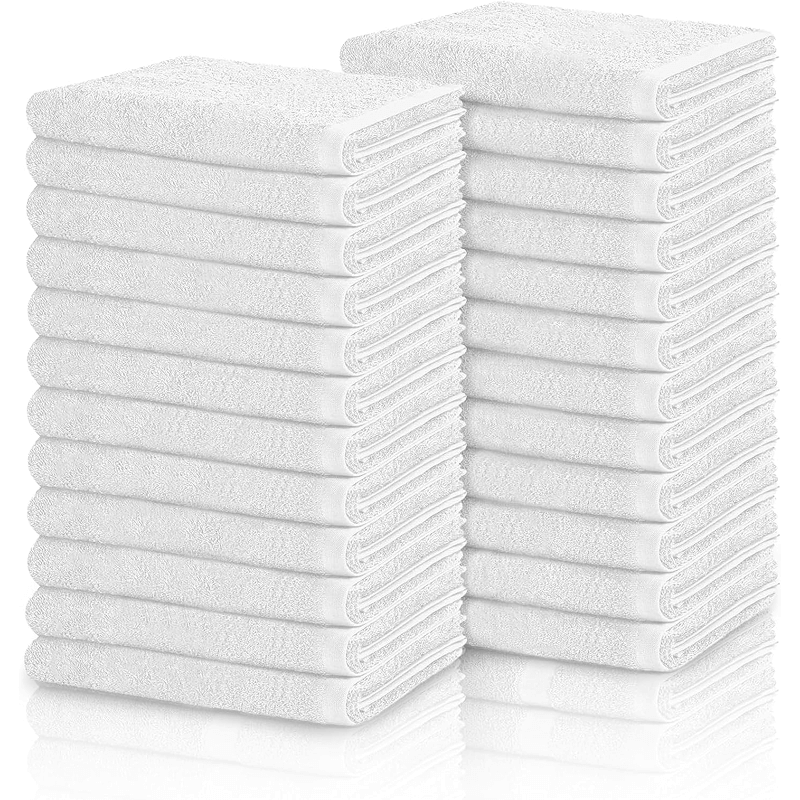 Commercial Hand Towels White – 100% Cotton | 16" x 27"| 3Lbs/Dzn