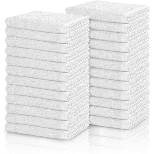 Commercial Hand Towels White – 100% Cotton | 16" x 27"| 3Lbs/Dzn