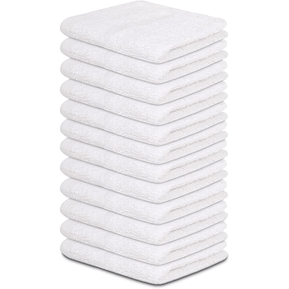 Cotton Wash Cloths (12x12 Inches) - | 100% Cotton | 1Lbs per Dzn