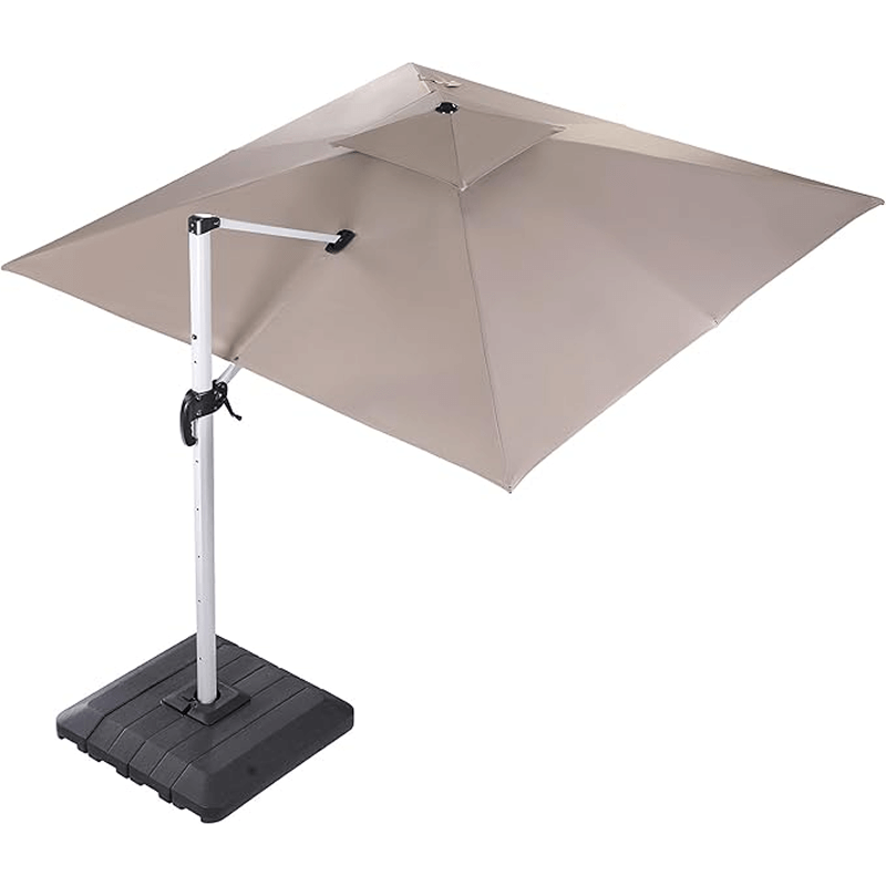 Cantilever Patio Umbrella (10x10 ft, Beige)