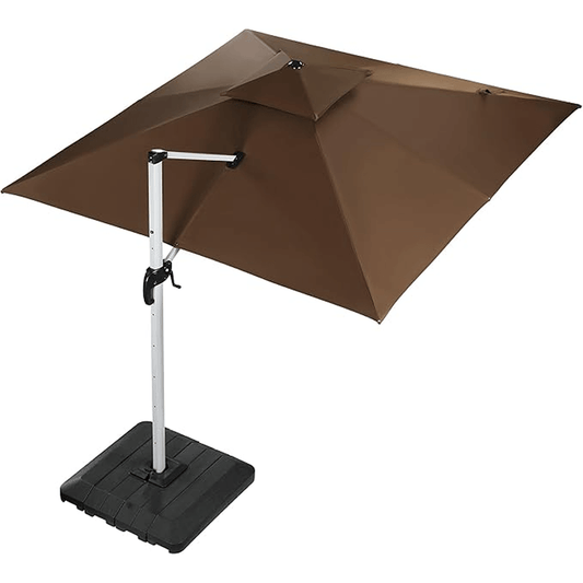 Cantilever Patio Umbrella (10x10 ft, Coffee)