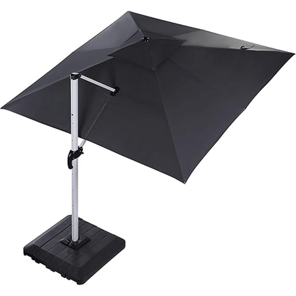 Cantilever Patio Umbrella (10x10 ft, Dark Grey)