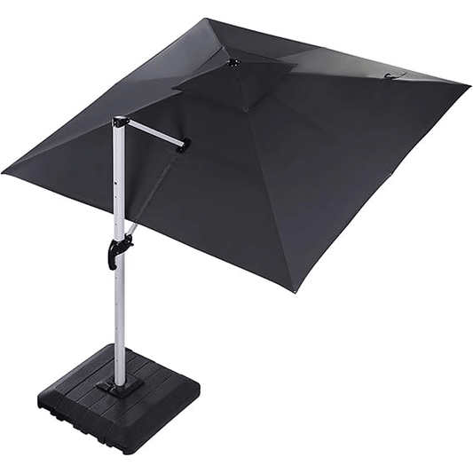 Cantilever Patio Umbrella (10x10 ft, Dark Grey)