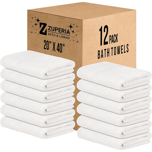 Commercial Hand Towels White – 100% Cotton | 16" x 27"| 3Lbs/Dzn