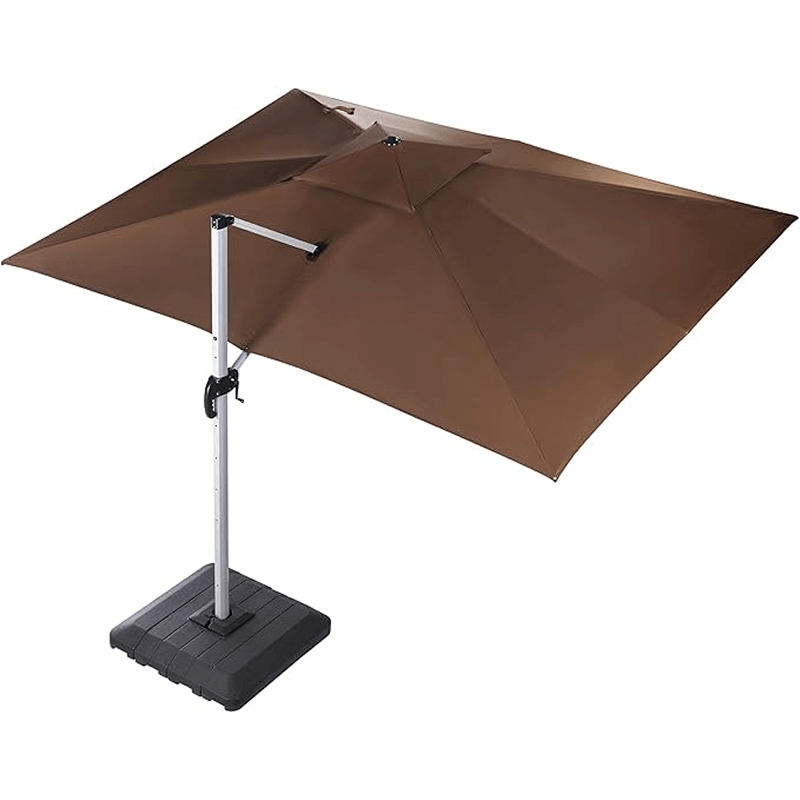 10x13 ft Cantilever Patio Umbrella - Coffee