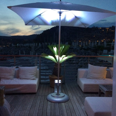 10x13 ft Cantilever Patio Umbrella - Light Grey