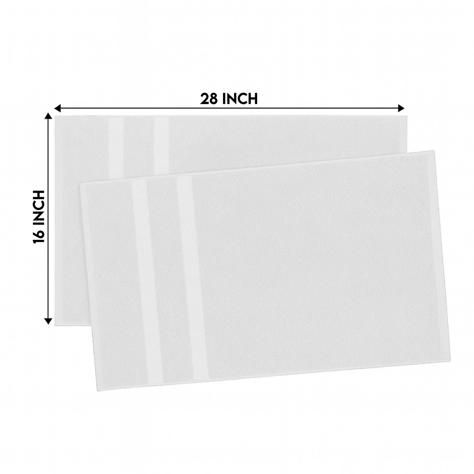 Premium White Hand towels 16 x 28 Inches - 4lbs/dz - Image 4