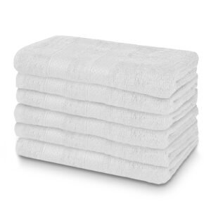 Premium White Hand towels 16 x 28 Inches - 4lbs/dz